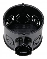 Kopp Schalter-Dose ISO 60 mm Ø 61 mm tief schwarz