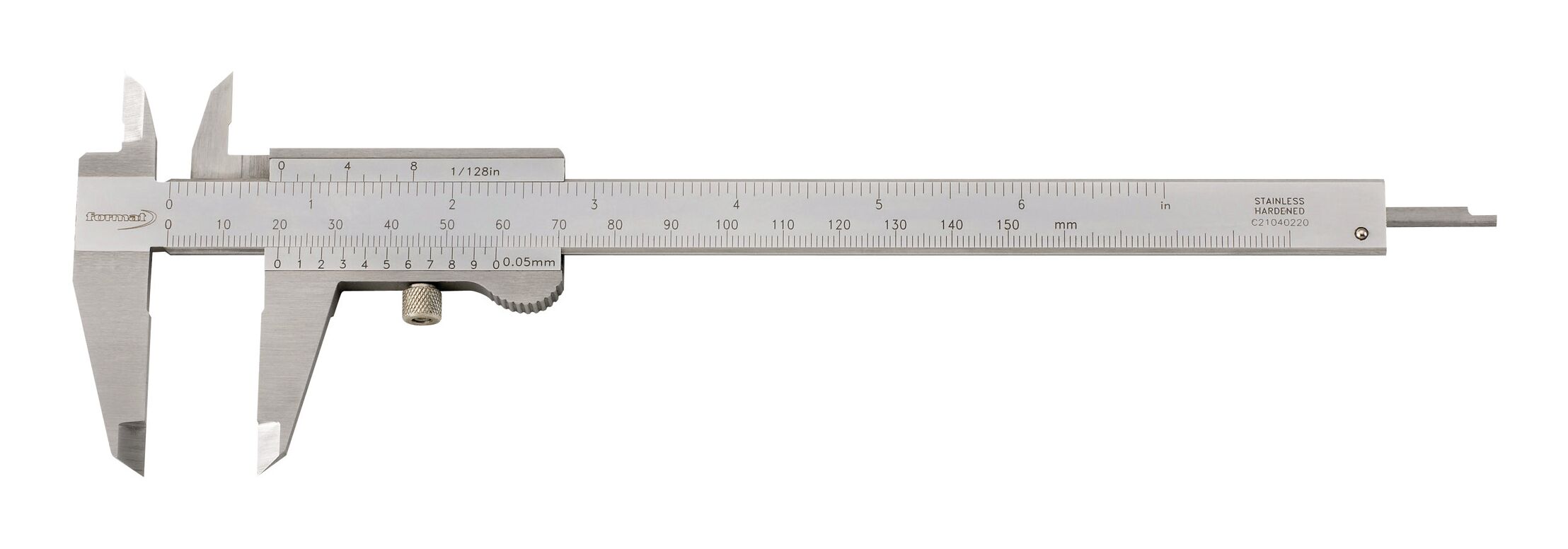 Fortis Taschenmessschieber parallaxfrei Doppelprisma 150 mm 1/50, 1/1000