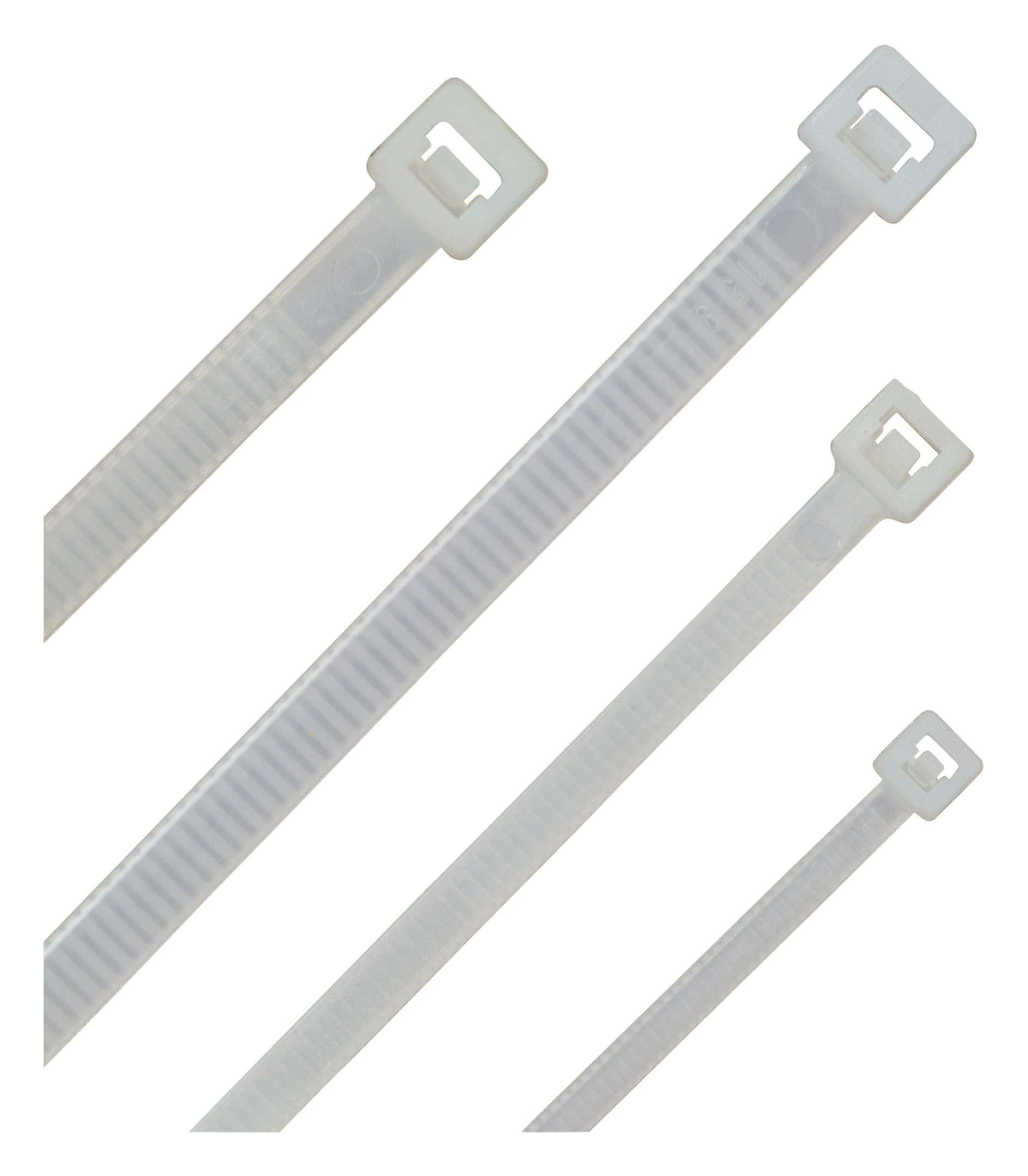 Nylon Kabelbinder weiß, 10 Stück, 200 x 3,6 mm