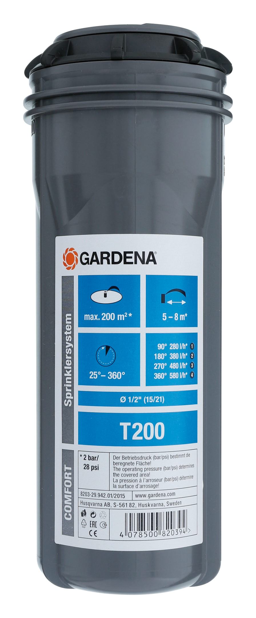 Gardena Turbinen-Versenkregner T200 8203-29 8203-29 