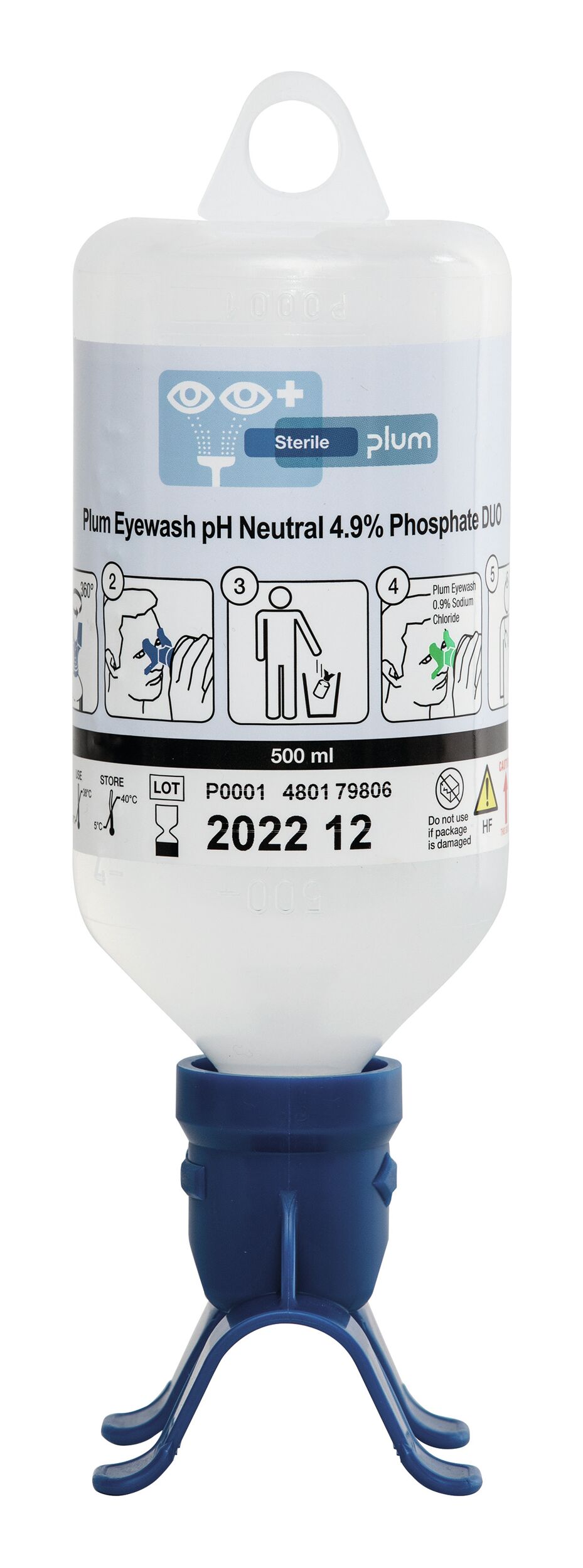 Plum Augenspülflasche Duo, 500 ml, pH neutral