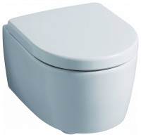 Keramag / Geberit iCon Tiefspül-WC kurz 6 Liter wandhängend - Weiß Alpin