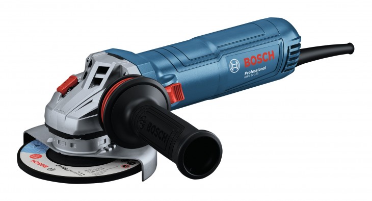 Bosch-Professional 2024 Freisteller Winkelschleifer-GWS-12-125-Zusatzhandgriff-Vibration-Control-Karton 06013A6106