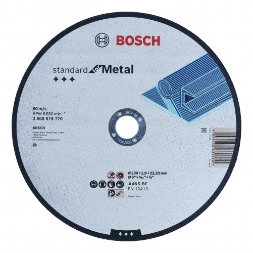 Bosch 2024 Freisteller Standard-for-Metal-Trennscheibe-gerade-230-mm-22-23-mm 2608619770
